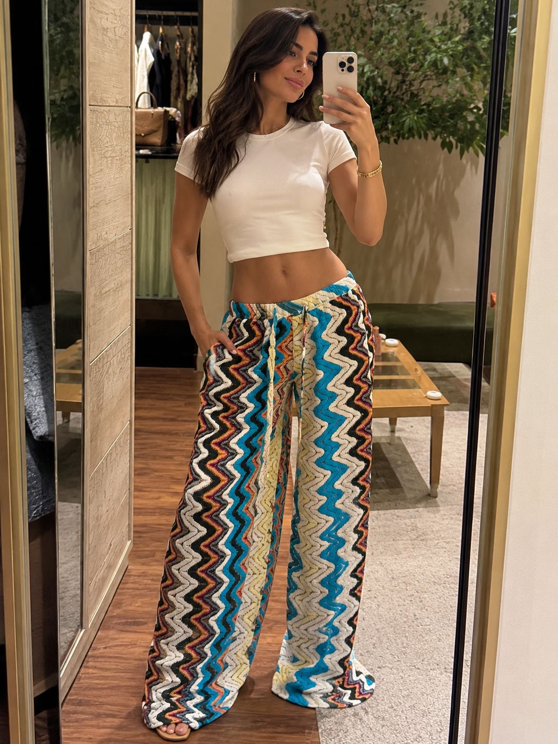 Zigzag Net Pants